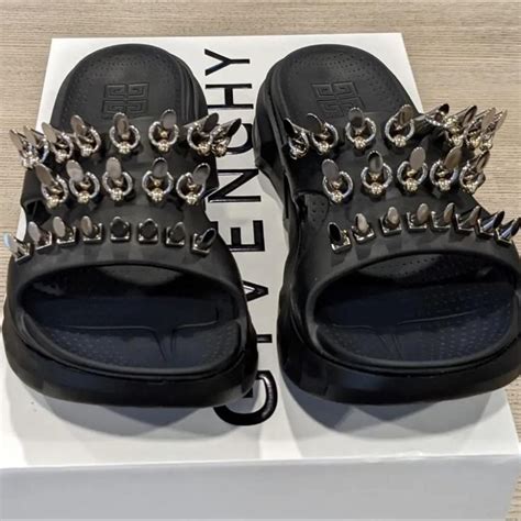 givenchy motocross slides|Givenchy marshmallow sandals.